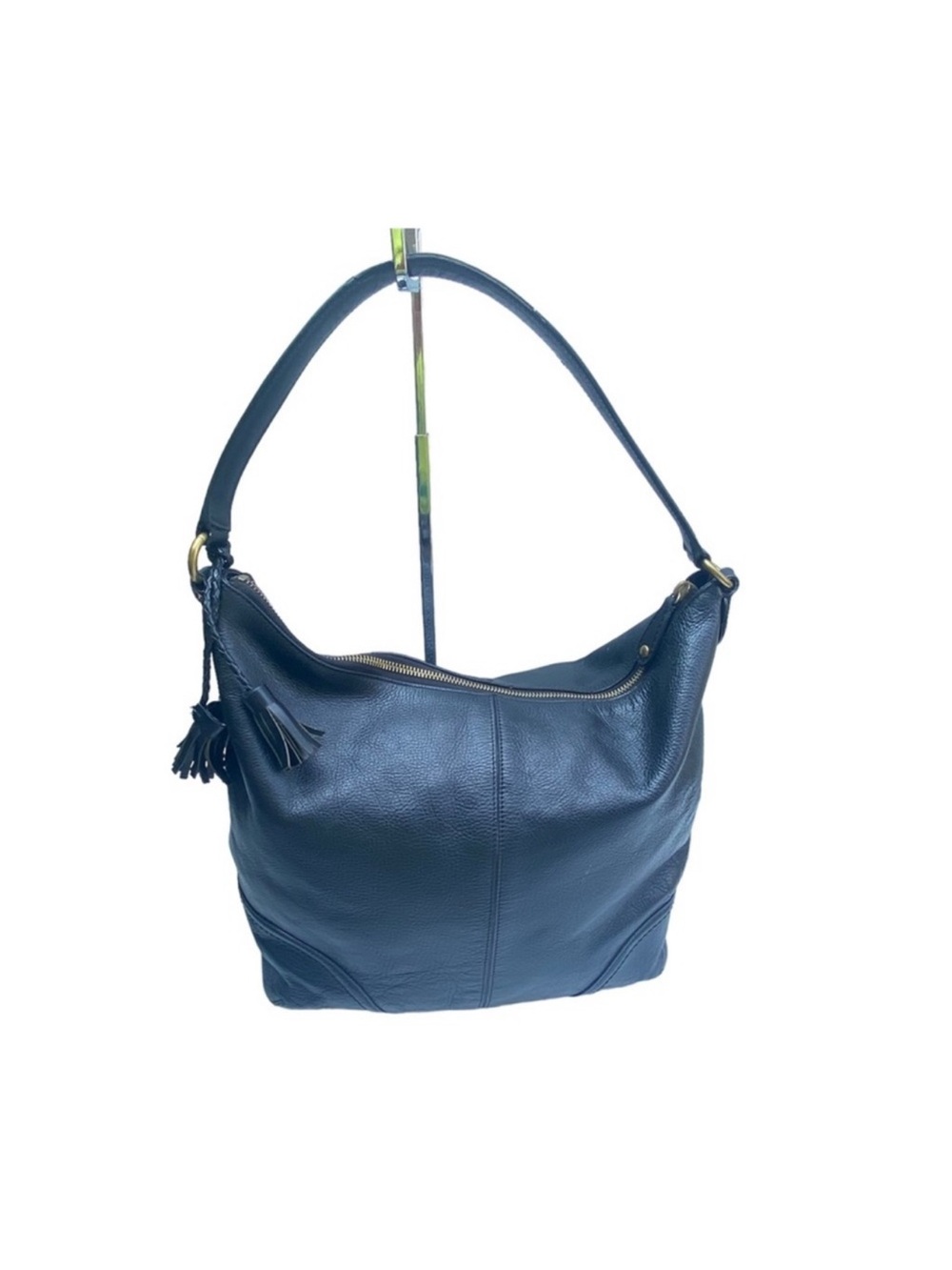 Cole haan black leather shoulder bag